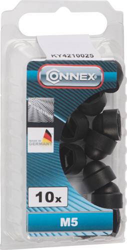 Connex afdekkap zeskant m5 kunststof 10 zw - ky4210025