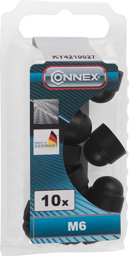 Load image into Gallery viewer, Connex afdekkap zeskant m6 kunststof 10 zw - ky4210027
