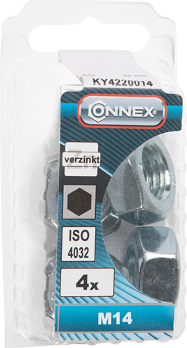 Connex zeskantmoer m14 4st vz - ky4220014