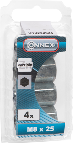 Load image into Gallery viewer, Connex verbindingsmoer (6k) m8x25 4st vz - ky4220034
