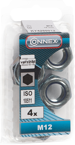 Load image into Gallery viewer, Connex borgmoer met nylonring m12 4st vz - ky4260012
