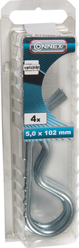 Connex verende borgclips 5x60mm * 4st vz - ky4400013