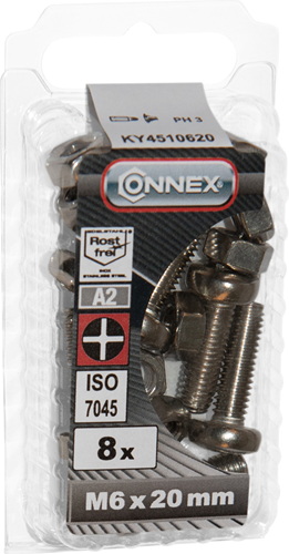 Load image into Gallery viewer, Connex metaalschroef cy-k m6x20 8st a2 - ky4510620
