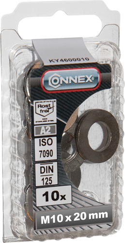 Connex sluitring 10mm 10st a2 - ky4600010