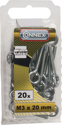 Connex oogbout m3x20 20st vz - ky5000320