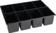 L-boxx verdeler voor kleine delen | b404xd317xh97 mm polystyreen | met 8 bakken | zwart | 1 stuk - 1000010129 - 1000010129