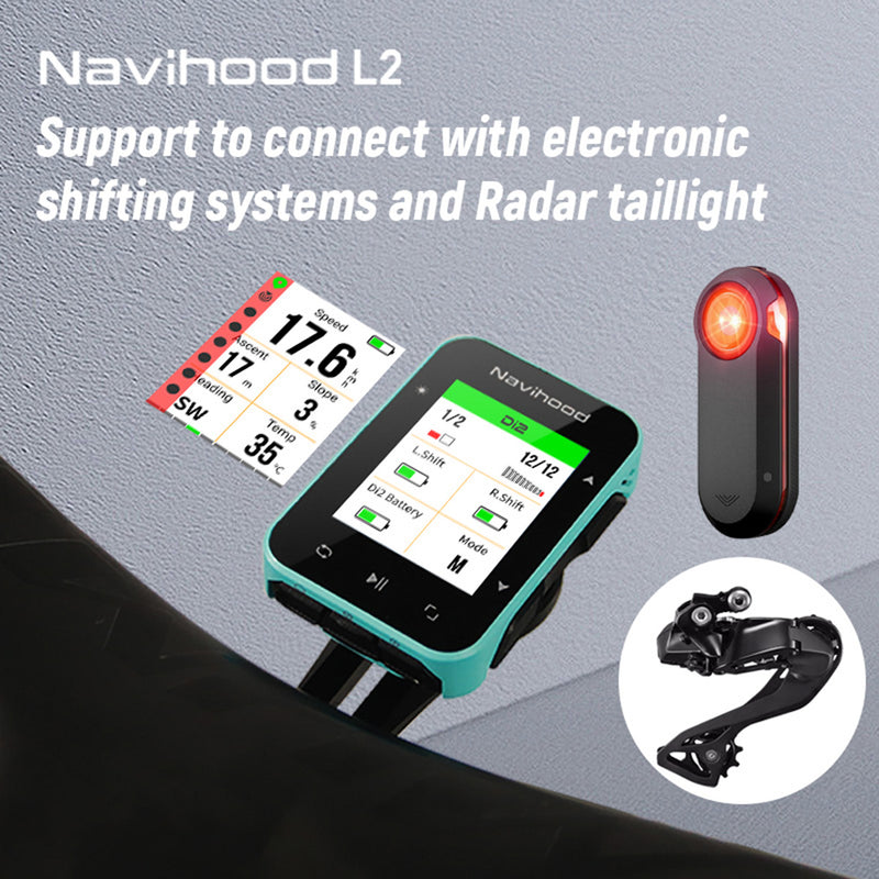 Load image into Gallery viewer, Navihood fietscomputer gps navigatie l2

