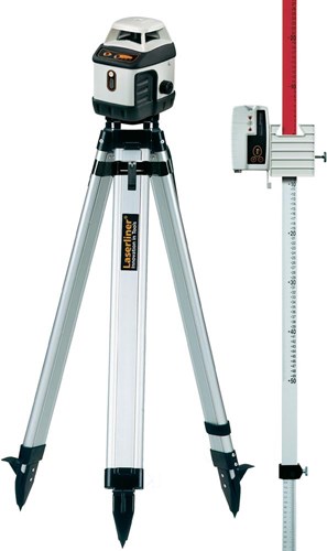 Load image into Gallery viewer, Laserliner aquapro 120 set | rotatielaser + statief, ontvanger en meetlat - 046.04.00a
