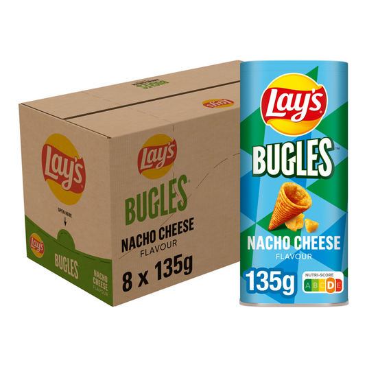 Lay's bugles nacho cheese snack box - chips - 8 x 135 gram