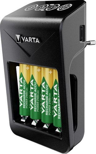 Varta lcd batterijlader lcd met 4x2100ma aa batterij - 3512391