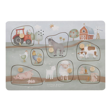 Little dutch - geluidenpuzzel fsc - little farm
