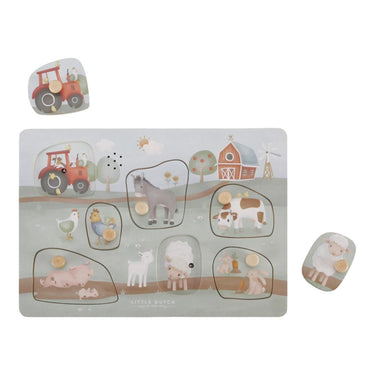 Little dutch - little farm geluiden puzzel fsc