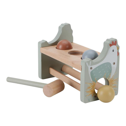 Little dutch tiamo little farm hamerbankje met ballen