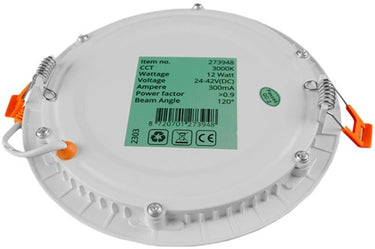 Enzo led panel downlight 18w 3000k incl. driver wit - led2641