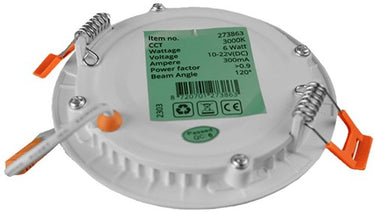 Enzo led panel downlight 6w 4000k incl. driver wit - led2613