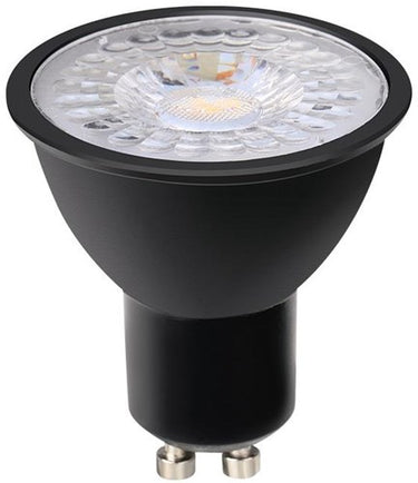 Enzo led spot gu10 230v 7-75w 60gr zwart 2700k dimbaar - led0650