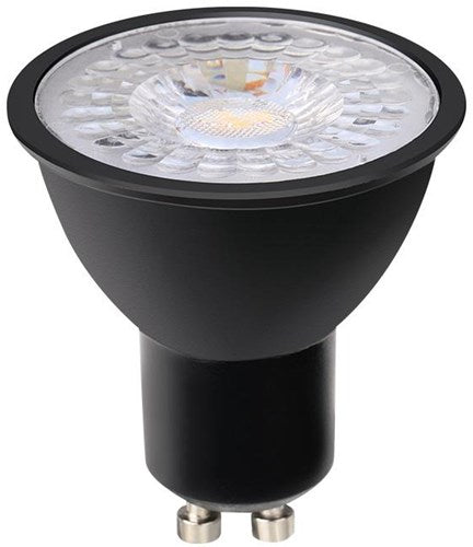 Load image into Gallery viewer, Enzo led spot gu10 230v 7-75w 60gr zwart 2700k dimbaar - led0650
