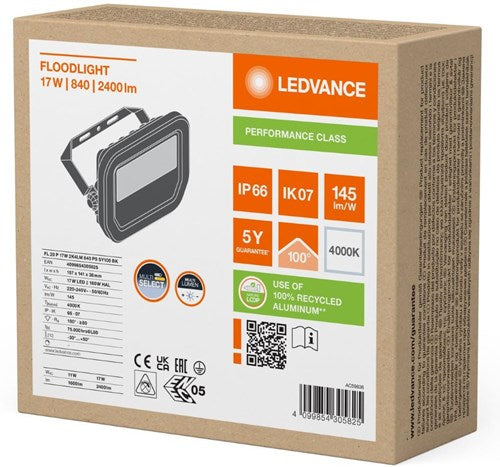 Load image into Gallery viewer, Enzo ledvance led bouwlamp 20w 4000k zwart - 5017511
