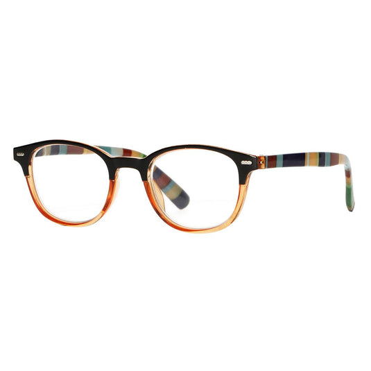 Spectrum leesbril transparant oranje gekleurd 2.00
