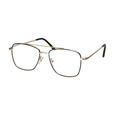 Spectrum leesbril vintage piloot metaal goud zwart 1.50