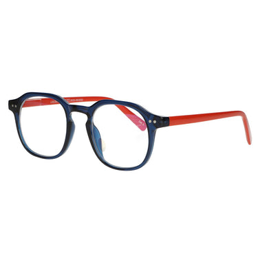 Spectrum computerbril blauw oranje 0.00