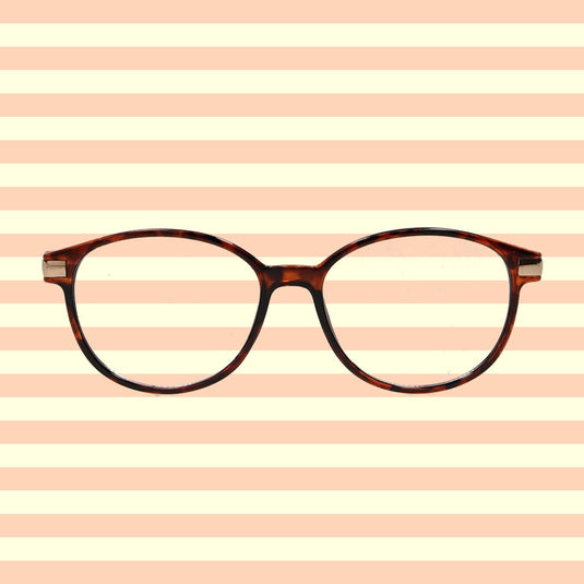 Spectrum leesbril havanna goud 3.00 klassiek rond