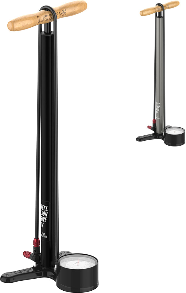 Load image into Gallery viewer, Lezyne steel hv floor drive 3.5 100psi floor pump
