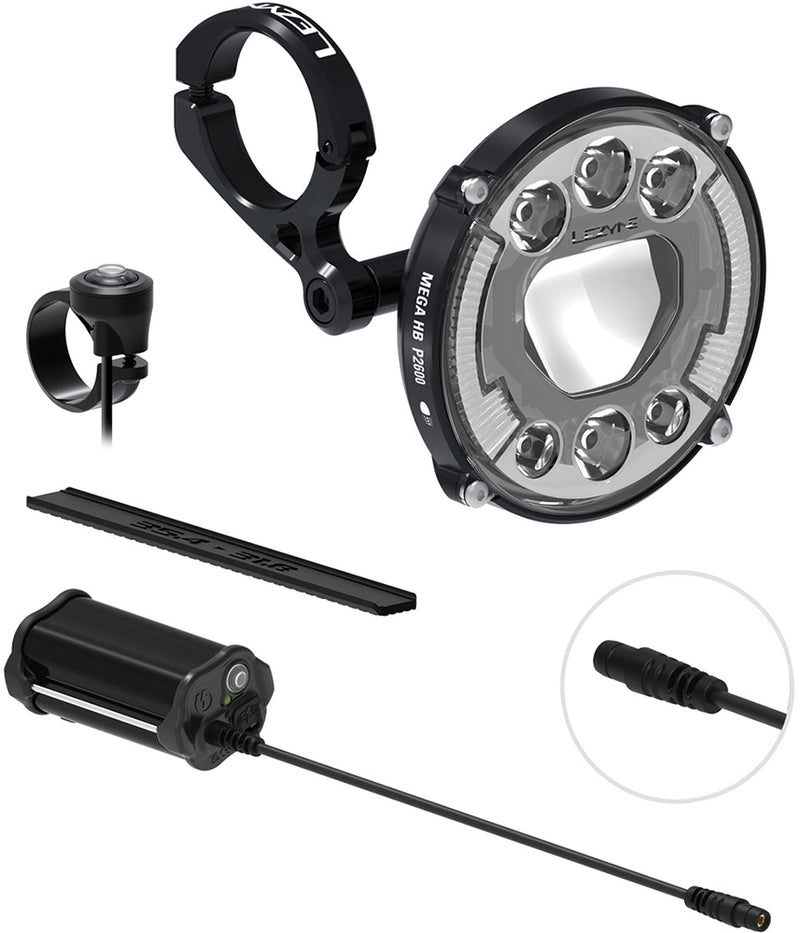 Load image into Gallery viewer, Lezyne mega hb stvzo p2600 loaded kit lighting set
