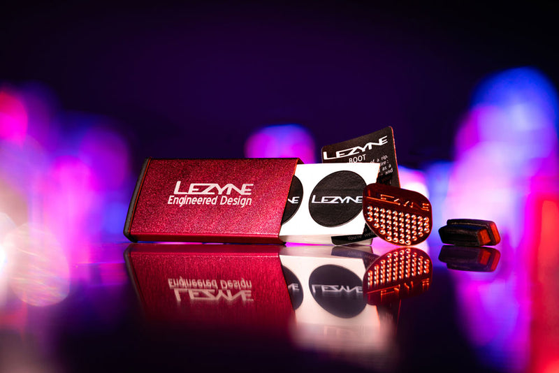 Load image into Gallery viewer, Lezyne repair kit metal (6 patches) red
