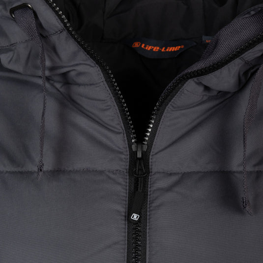 Life line Howitt Fake Down Parka dames grijs maat 3XL