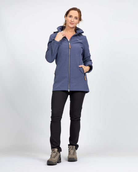Load image into Gallery viewer, Life line Kya softshell parka dames donkerblauw maat XL
