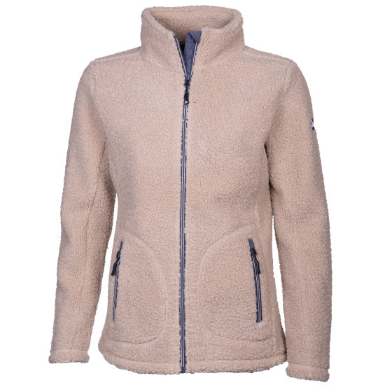 Load image into Gallery viewer, Life line Lorne Sherpa Fleecejas dames beige maat S
