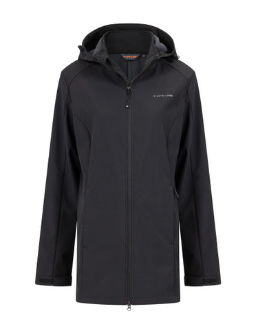 Life line Wellington Softshell Parka dames zwart maat XL