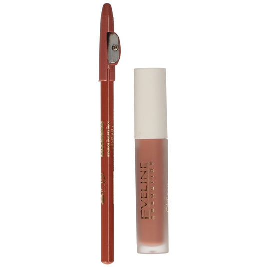 Eveline oh! my lips silky matt liquid lip kit nr. 14 choco truffle