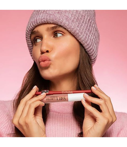 Eveline oh! my lips liquid matt lipstick lipliner display diverse 32 stuks