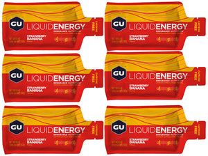 Gu liquid energy gel strawberry banana 6x60g