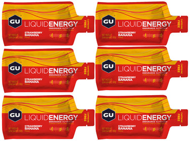 Gu liquid energy gel strawberry banana 6x60g