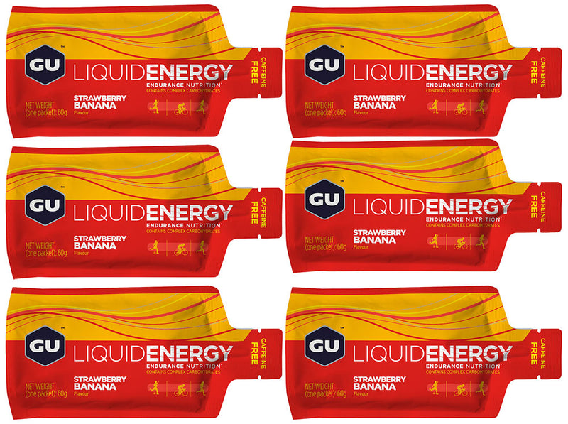 Load image into Gallery viewer, Gu liquid energy gel strawberry banana 6x60g
