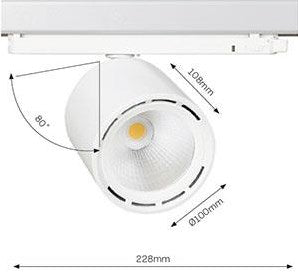 Enzo lival led railspot 3-fase 34w 4000k wit 30gr lival cafeteria - 5050614