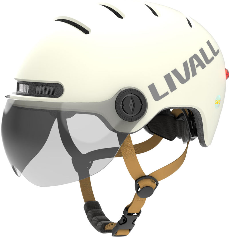 Load image into Gallery viewer, Livall l23 - urban led bike helmet with visor
