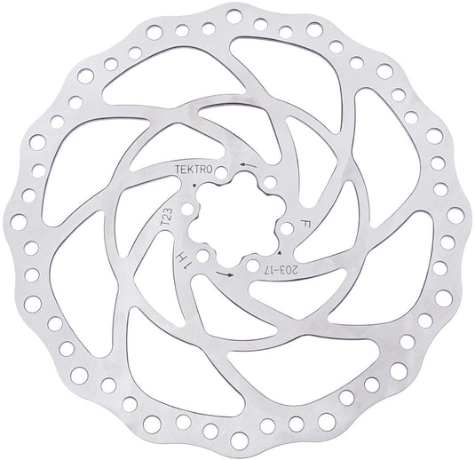 Tektro schijfrem rotor tr203-17 ø203 2.3mm, zilver