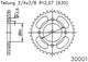 Esjot chain wheel 630 41z steel black
