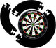 Longfield darts Dartbord Omranding voor Muurbescherming 4-delig