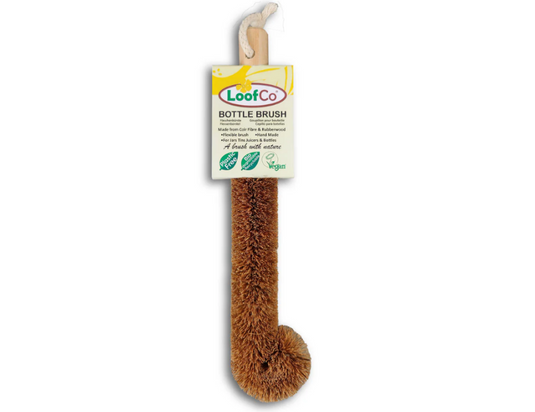 Loofco flessen borstel - kokos