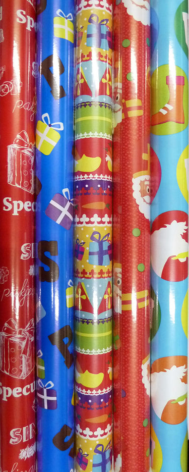 Hoomark cadeaupapier sinterklaas 250x46 per losse rol