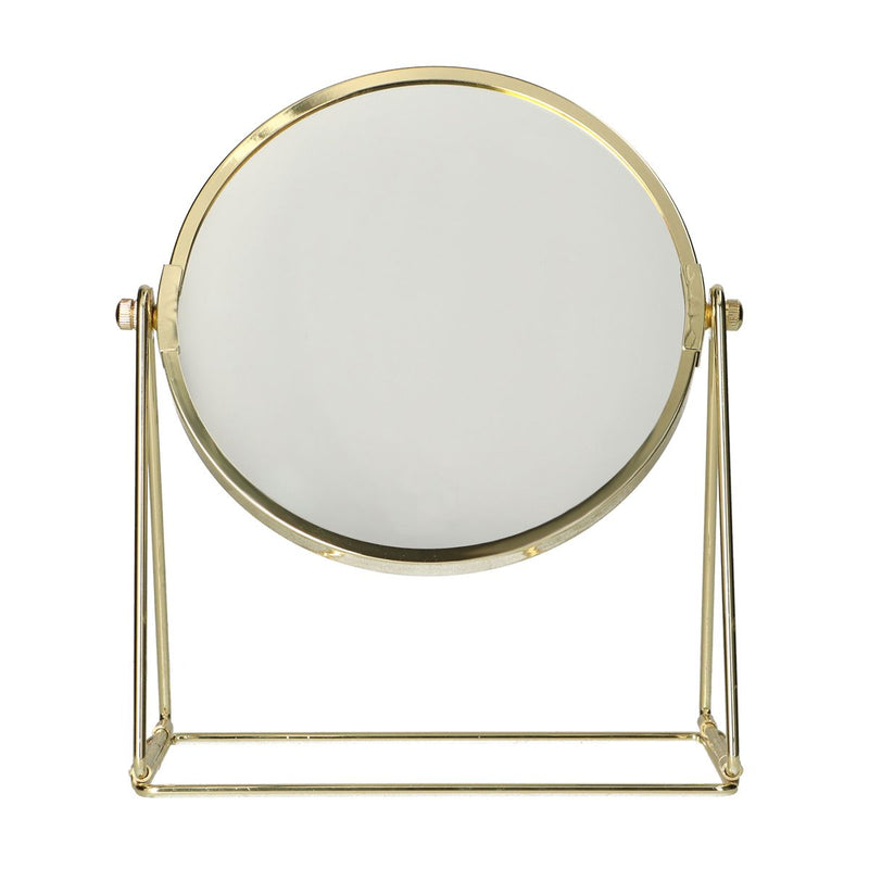 Load image into Gallery viewer, Lsp spiegels spiegel op frame voet goud 22cm 3x vergrotend

