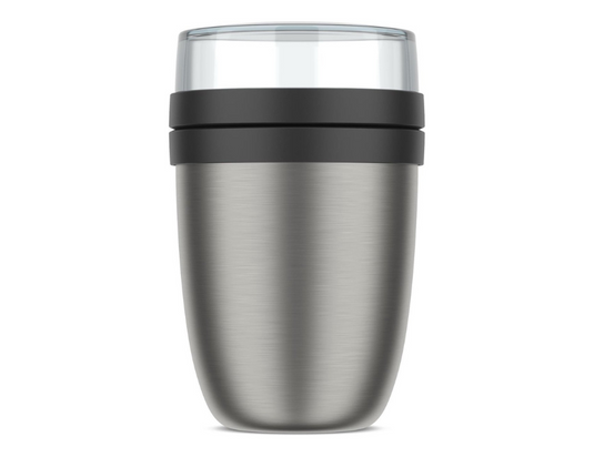 Mepal lunchpot ellipse - geïsoleerd - nordic black - 500 ml + 200 ml