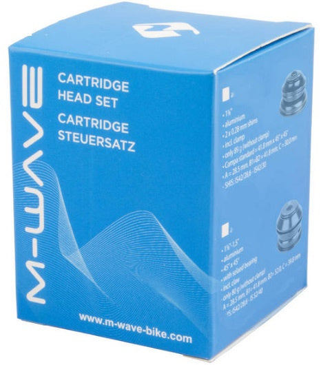 Load image into Gallery viewer, M-Wave Balhoofdstel ZS44 44 C 8-delig zwart zilver
