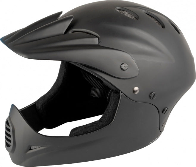 Load image into Gallery viewer, M-Wave Downhill fietshelm unisex matzwart maat 58-61 cm

