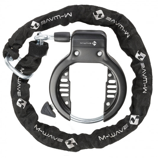 M-Wave Ringslot met insteekketting 1500 x 5,5 mm zwart